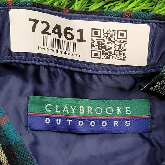 Vintage Y2K Claybrooke Outdoors Plaid Button-Down Shirt Medium - Picture 7 of 12